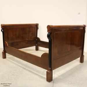 Antico letto Impero in noce - Italia epoca '800